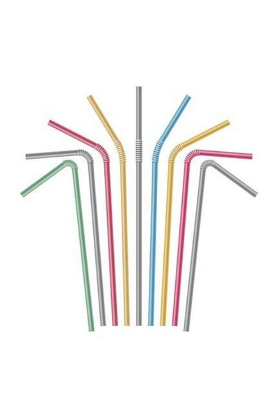 TATLI GÜNLER 200Pcs Bellows Straws X 50 Pack