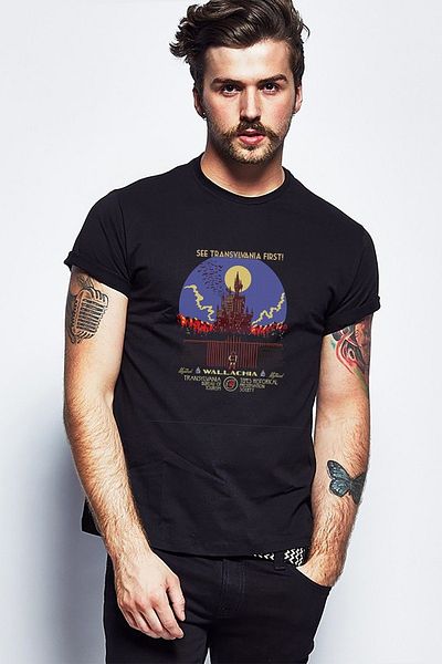 QIVI Castlevania Vezi Castlevania First Printed Black Tricou tricotat pentru bărbați