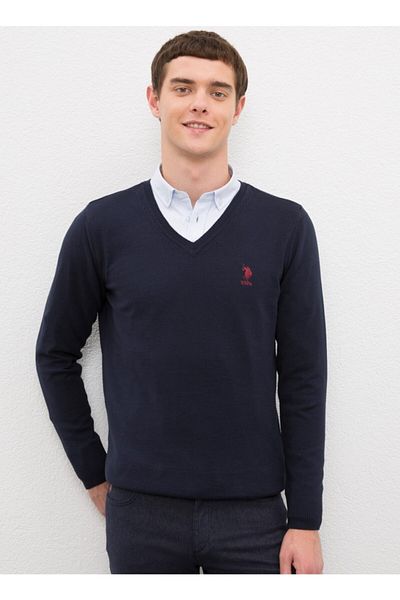 U.S. Polo Assn. Мъжки тъмносин пуловер
