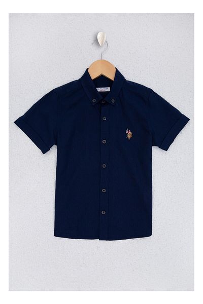 U.S. Polo Assn. Тъмносиня риза за момче