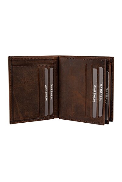 Garbalia Pánská hnědá peněženka Reynosa z pravé kůže Crazy s přihrádkou na mince