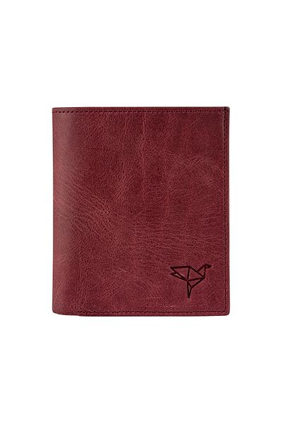 Garbalia Men's Burgundy Genuine Leather Crazy Wallet