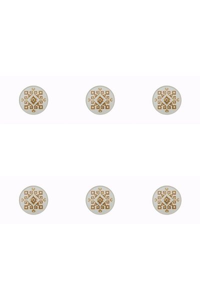 Porland Arabesque Pattern Flat Plate 18cm Set of 6