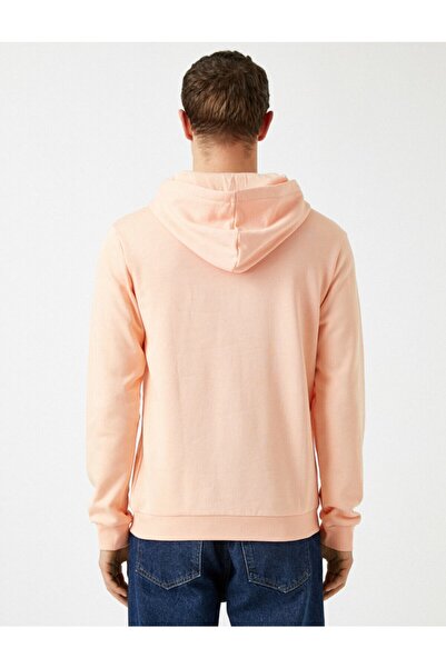 Koton Férfi Respect Life - 100% organikus pamut nyomott kapucnis pulóver