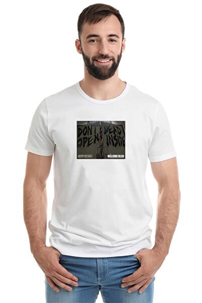 QIVI Kolekcija The Walking Dead Štampano Bela muška Pleteno majica T-shirt T-...