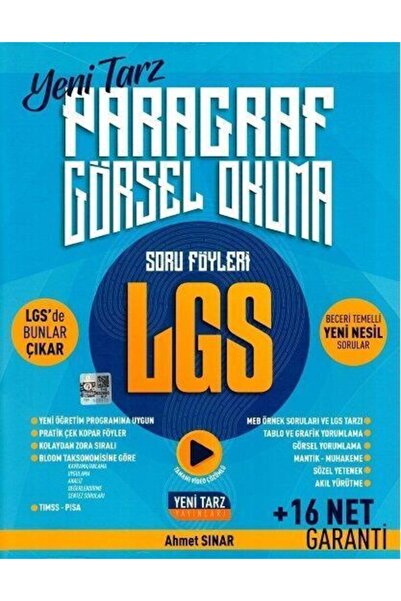 Yeni Tarz Yayınları Yeni Tarz Yayınları 8. Sınıf Lgs Paragraf Görsel Okuma So...