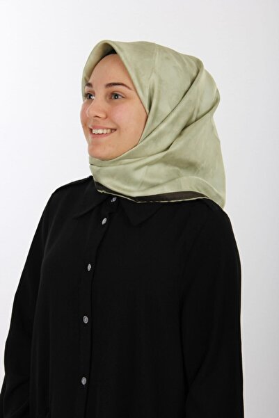 Aker Eșarfă Tivil din mătase 90x90 cu model perie