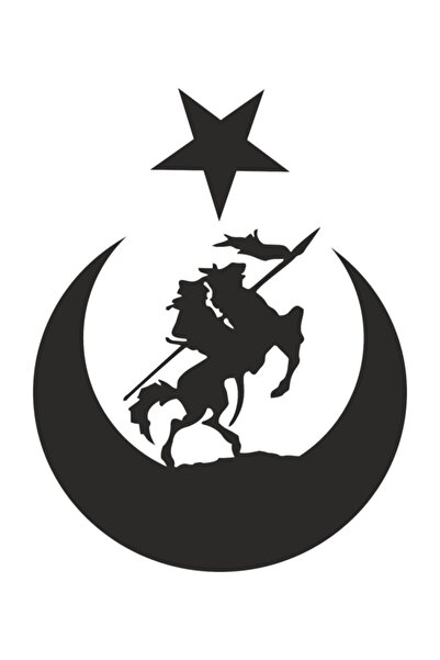 Sticker Fabrikası Akıncı ve Ay Yıldız Türk Bayrağı Türkiye Sticker 01264 20x1...