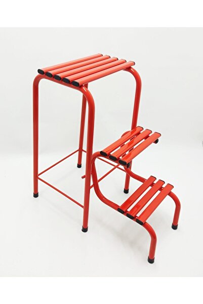 HASTUNÇ Katlanır Metal Merdivenli Tabure Hem Merdiven Hem Tabure