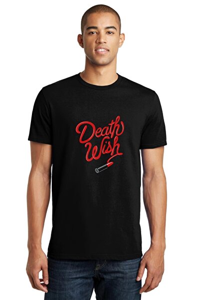 QIVI Riverdale Death Wish Štampano Crna muška Pleteno majica T-shirt T-shirt