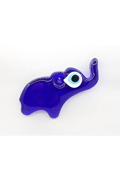 NETİCE ÖYLEK Trenddünyası Καθαρό Γυάλινο Φιγούρα Ελέφαντα με Χάντρα Κακού Μάτι