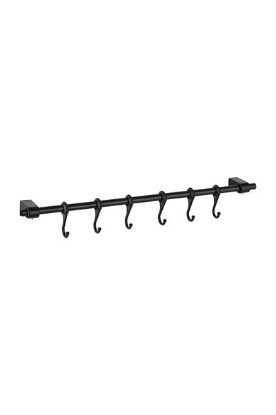 VİP AHMET Vip Ahmet Hanger Rail 8 Hooks with Towel Holder Apparatus -169