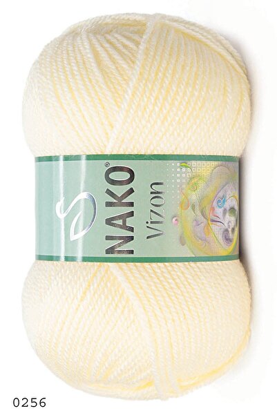 NAKO مينك 256 كريم غزل الحياكة اليدوية
