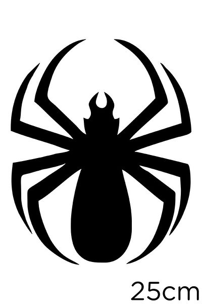 New Jargon Autocolant Spider Rising 25cm - Negru