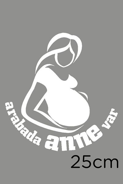 New Jargon Autocolant pentru mașină modificat pentru mașină, mamă, fată-băiat, 25 cm - alb