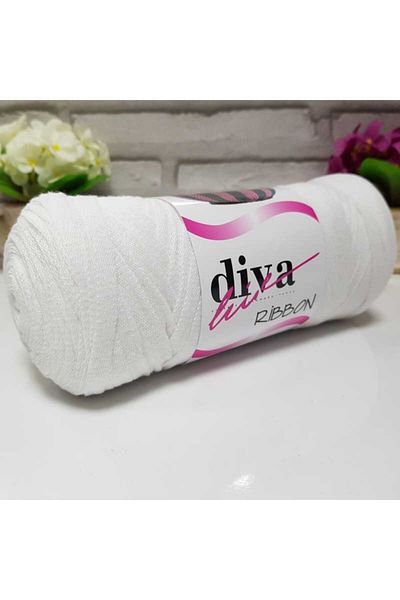 Diva İplik Κορδέλα Diva 2101 Λευκό
