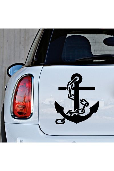New Jargon Pastă Autocolant Ancoră și Lanț Maritim 35cm - Negru
