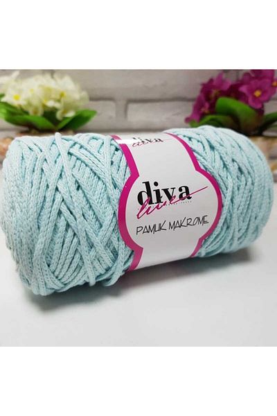 Diva İplik Diva Cotton Macrame 1001 Soft Mint