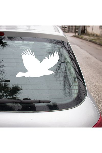 MIGNATIS Decal Autocolant Rezistentul Vultur 45 Cm - Alb