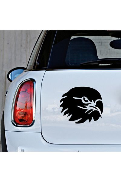 MIGNATIS Autocolant Gândit Stand Alone Eagle Head 45 Cm - Negru