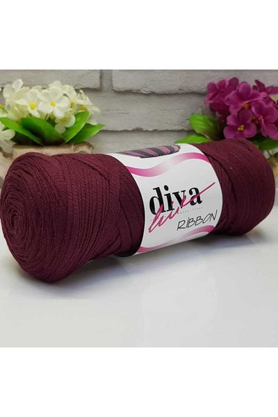 Diva İplik Κορδέλα Diva 999 Claret Red