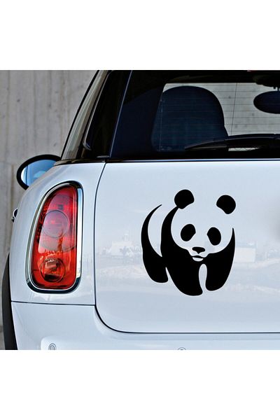 New Jargon Autocolant Cute Panda Cub 35cm - Negru