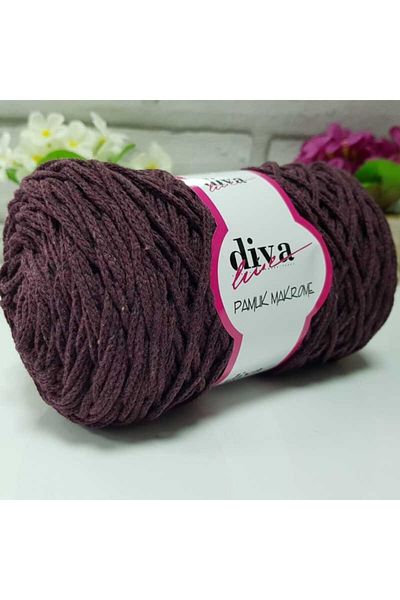 Diva İplik Diva Cotton Macrame 158 Eggplant