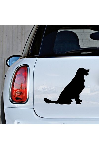 New Jargon Etichetă de lipire autocolant Golden Dog 25cm - Negru