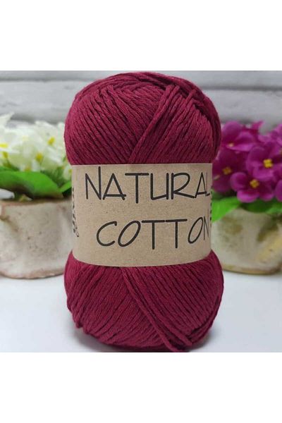 Diva İplik Diva Line Diva Natural Cotton 999 Claret Red