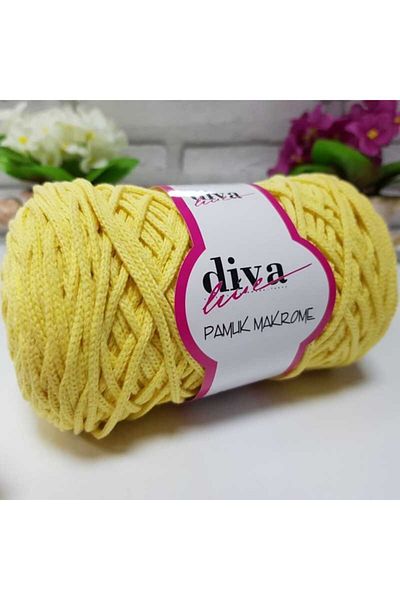 Diva İplik Diva Cotton Macrame 215 Baby Yellow