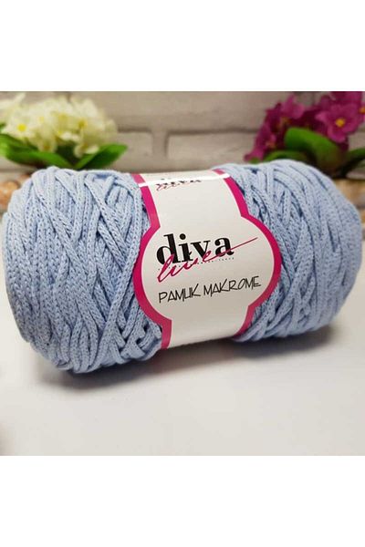 Diva İplik Diva Cotton Macrame 214 Baby Blue