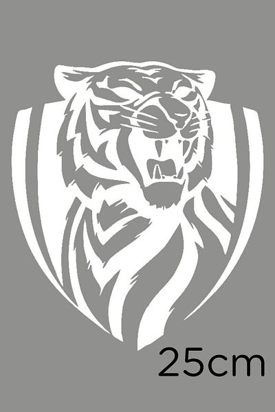 New Jargon Autocolant auto pentru mașină modificat King King Roaring Lion 25cm - Alb