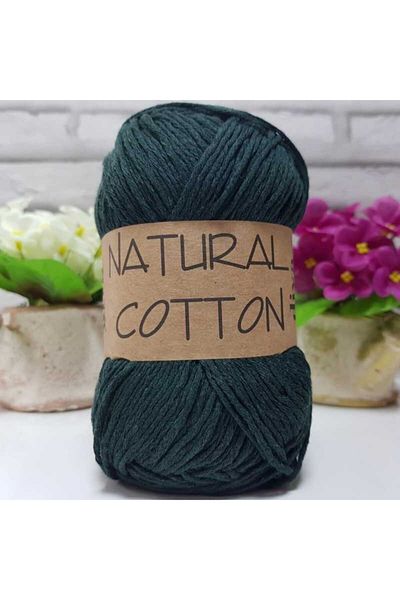 Diva İplik Diva Natural Cotton 190 Σκούρο Πράσινο