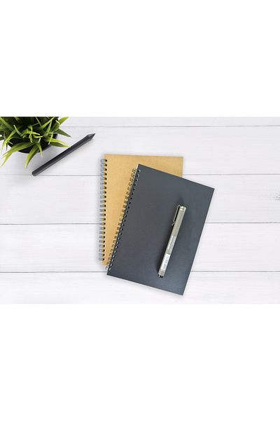 Fark Tanıtım 2-pack Unlined Notebook with Kraft Cover