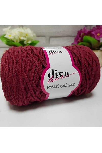 Diva İplik Diva Cotton Macrame 999 Claret Red
