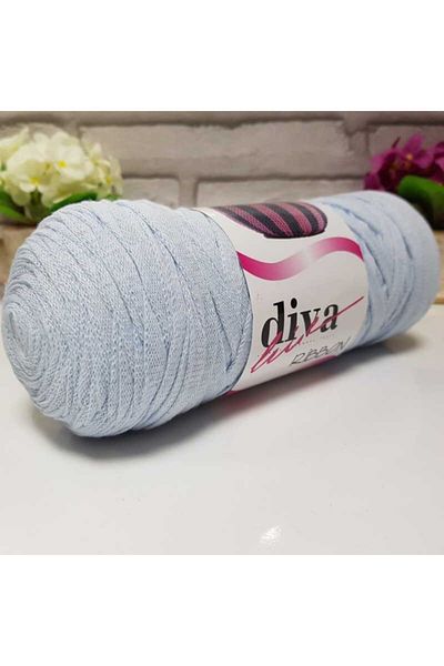 Diva İplik Κορδέλα Diva 1000 Μαλακό Μπλε