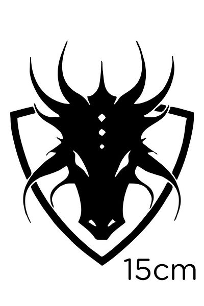 New Jargon Autocolant Bull Effect Foc Furios Lipire 15cm - Negru