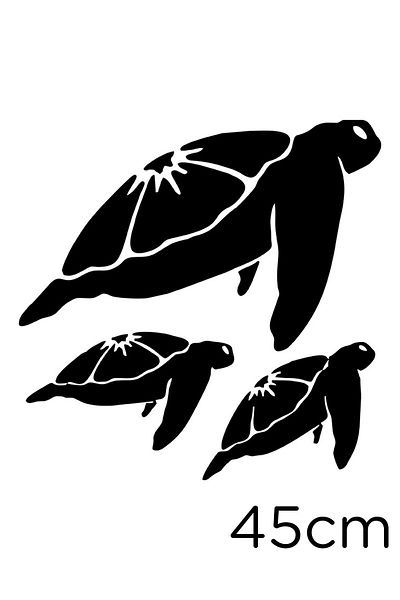 New Jargon Autocolant pentru turmă de loggerhead loggerhead care migrează 45 cm - negru
