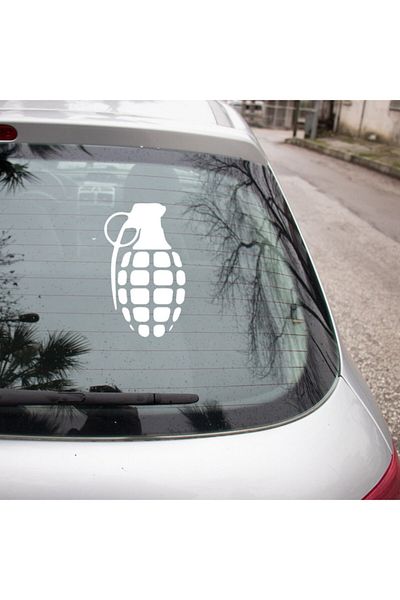 New Jargon Autocolant pentru grenadă cu ace 45cm - alb