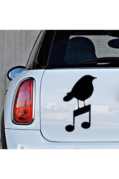 New Jargon Semnul Muzicii Și Etichetă Autocolantă Pastă 25cm - Negru