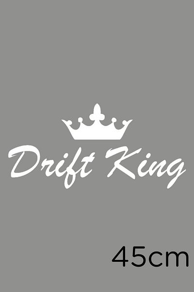 New Jargon Coroana Regelui și Lipirea Scrisului Regelui Drift 45cm - Alb