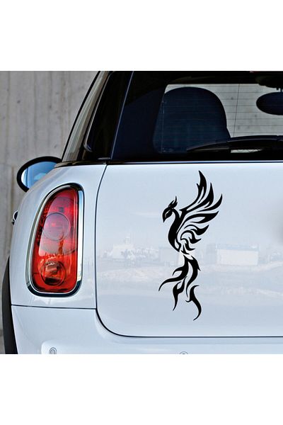MIGNATIS Vedere Laterală De Linii Autocolant Phoenix 45 Cm - Negru