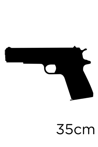 New Jargon Pește plutitor care se lipsește autocolant de perete 35 cm - negru