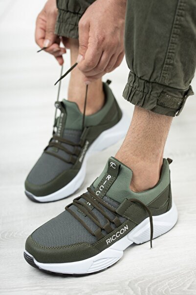 Riccon Unisex Khaki White Sneaker0012072