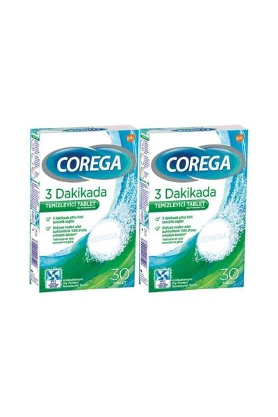 Corega Diş Protezi Temizleyici 30 Tablet 2 Adet