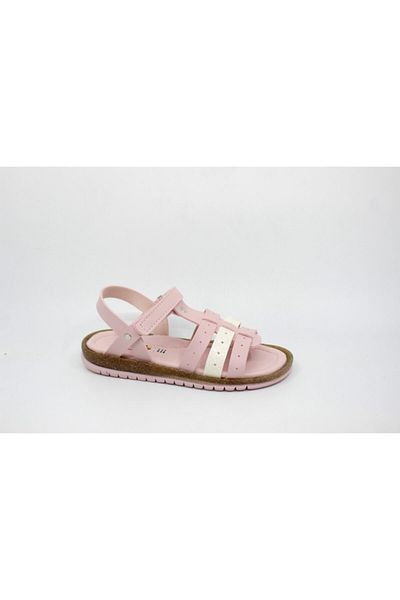 Zerhan Sandale roz pentru fete cu sclipici Velcro Wendy 20
