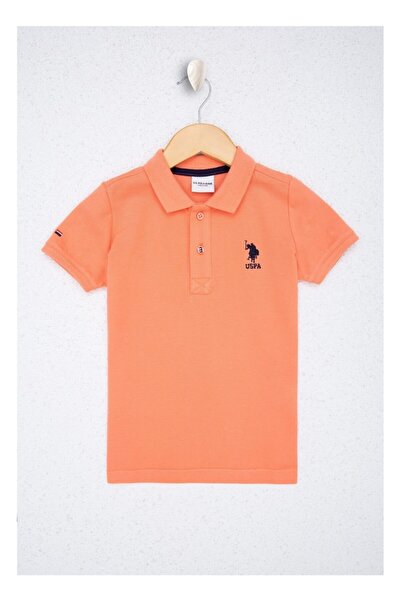 U.S. Polo Assn. Μπλουζάκι σομόν για αγόρι