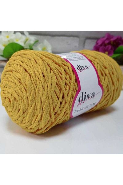 Diva İplik Diva Cotton Macrame 1974 Mustard