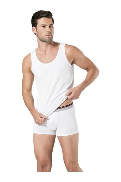 Pierre Cardin Ανδρικό Σετ Πιτζάμες Μπορντό Λευκό Σετ Μπόξερ και Μπόξερ