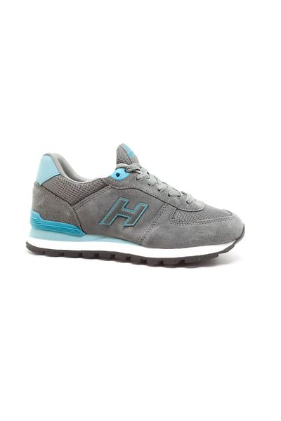 Hammer Jack Peru Genuine Suede Leather Women's Gray Turquoise Casual Sports Shoes